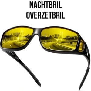 NachtBril PRO Overzetbril | Anti Verblindings- en Nachtblind Bril