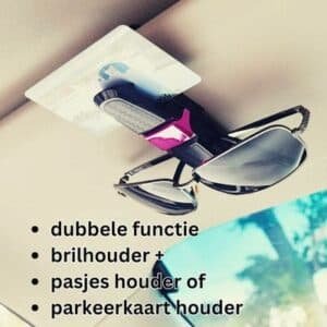zonneklep bril en kaarthouder EasyHold