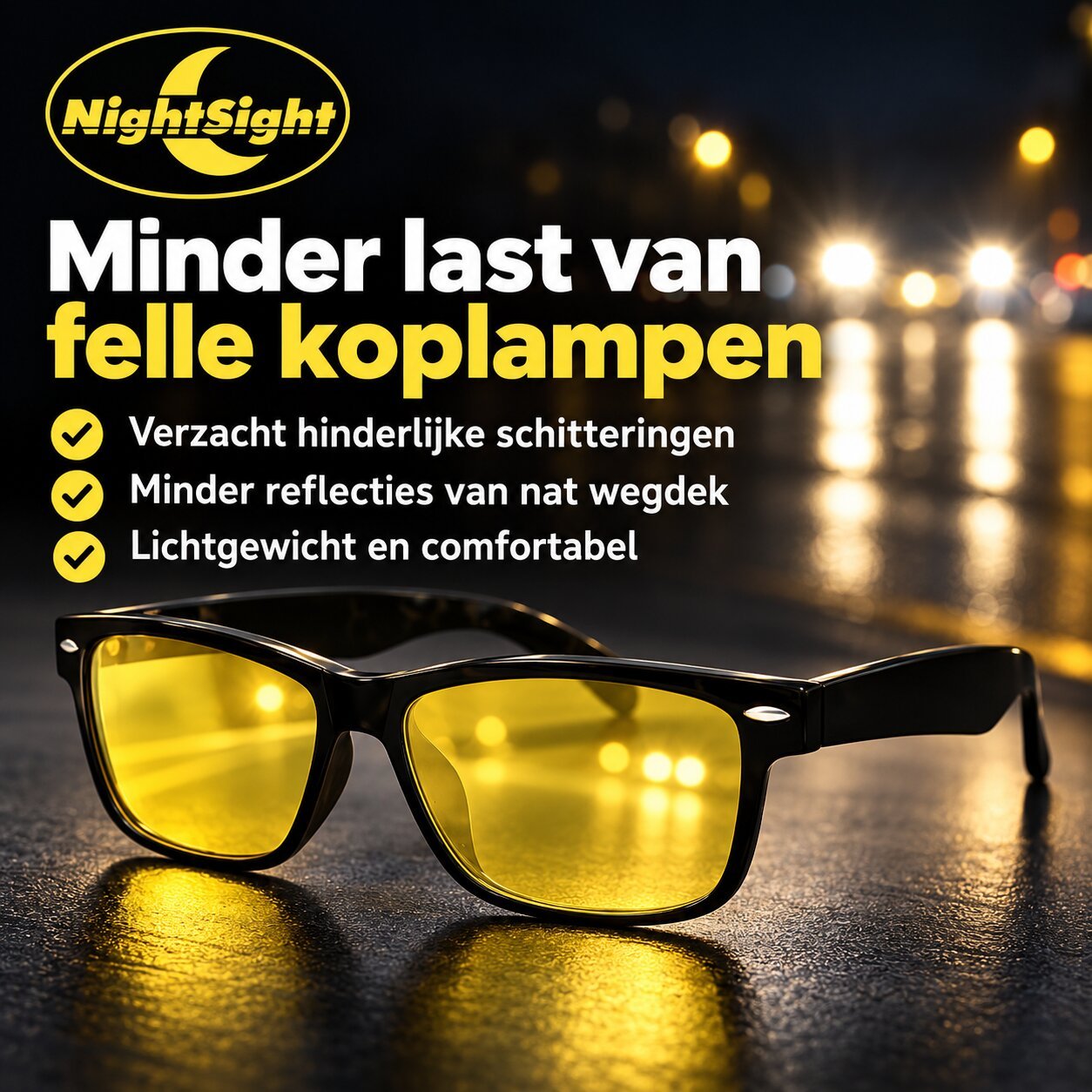 Auto Nachtbril NightSight PRO™ | Clip-on (voor brildragers) - Afbeelding 10
