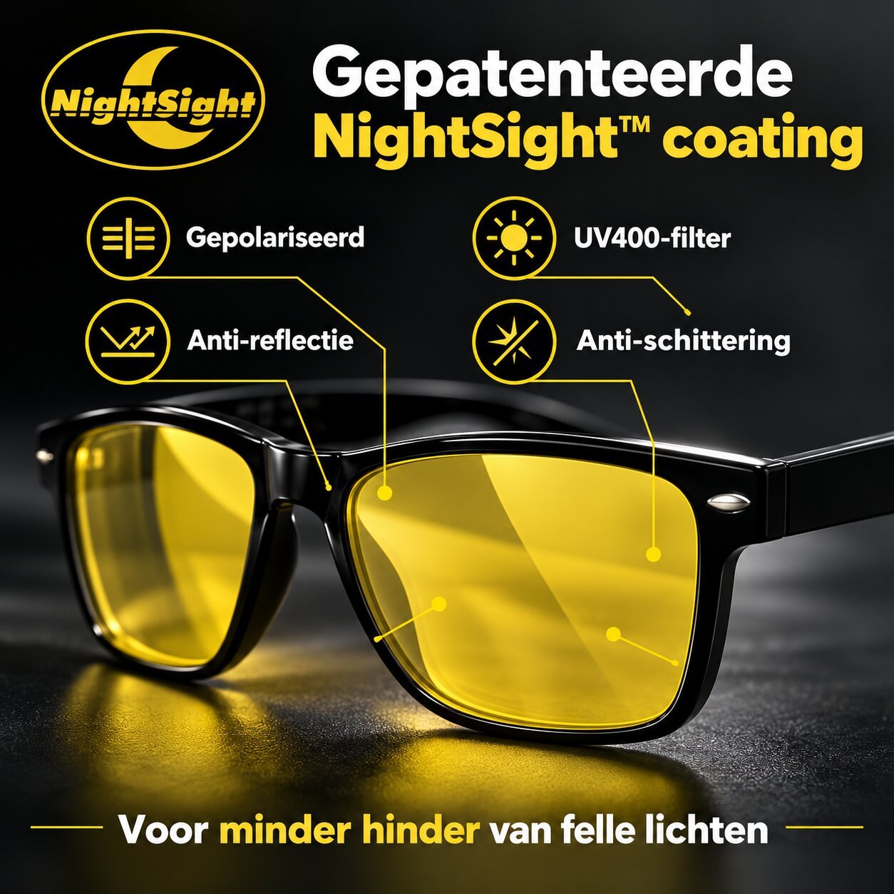 Auto Nachtbril NightSight PRO™ | Clip-on (voor brildragers) - Afbeelding 9