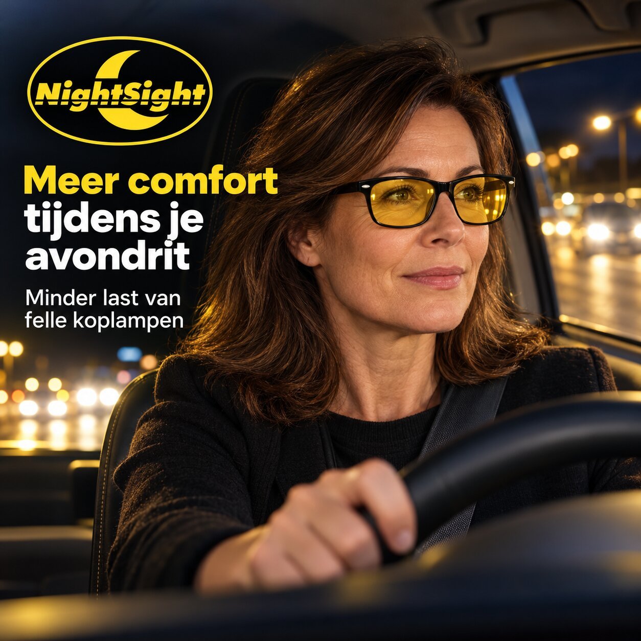 Auto Nachtbril NightSight PRO™ | Clip-on (voor brildragers) - Afbeelding 8